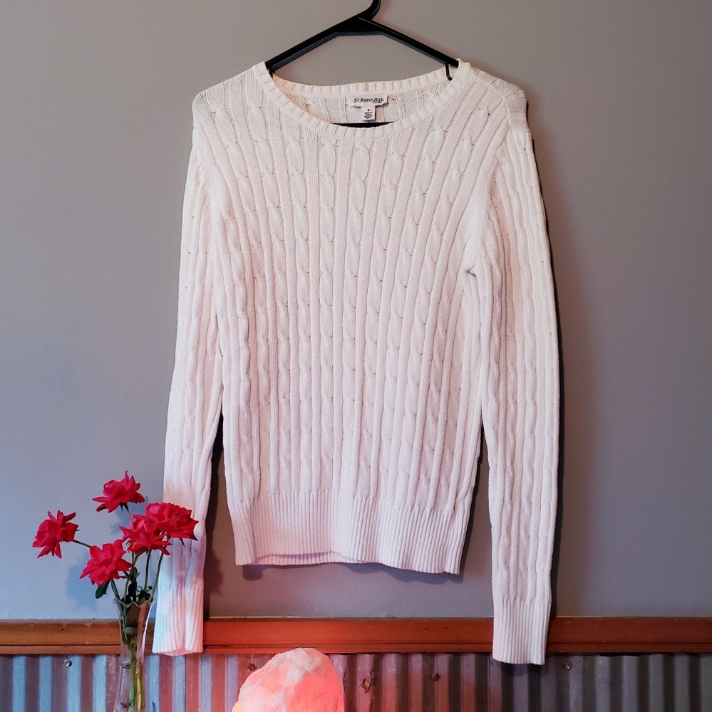 St. John's Bay White Sweater